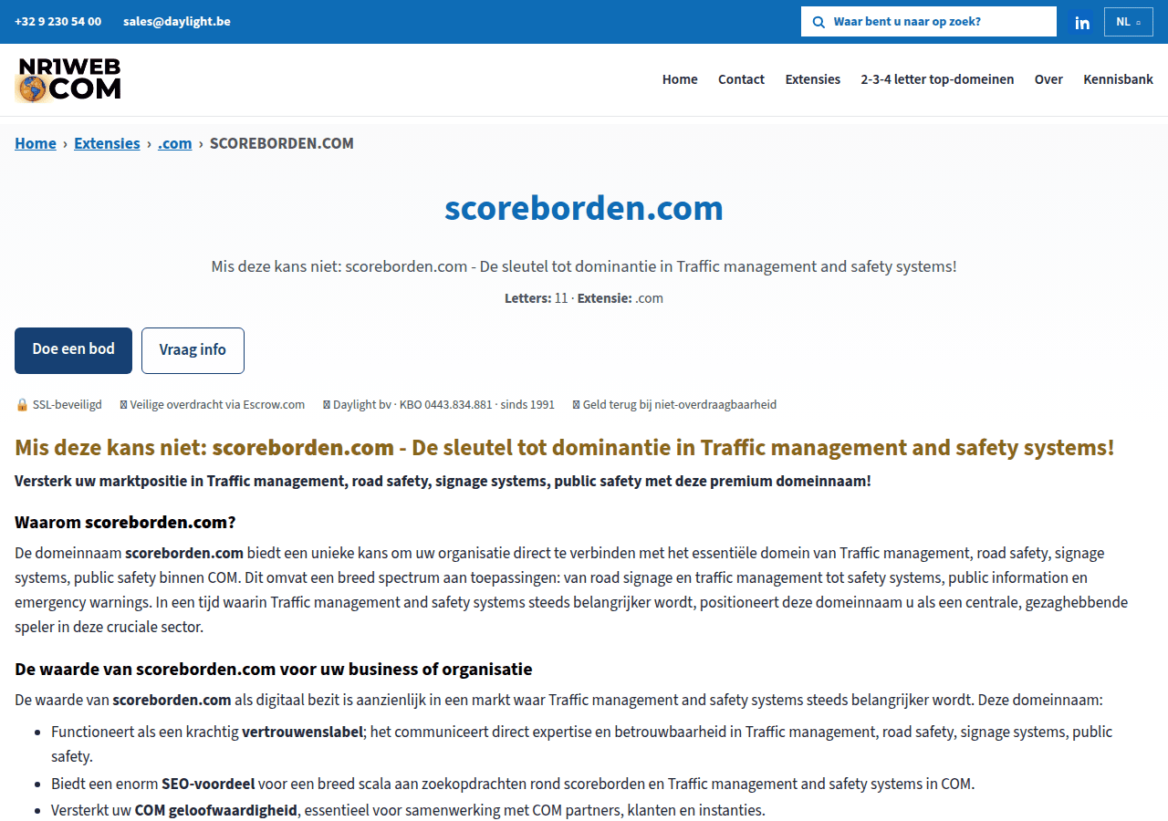 Screenshot of nr1web.com