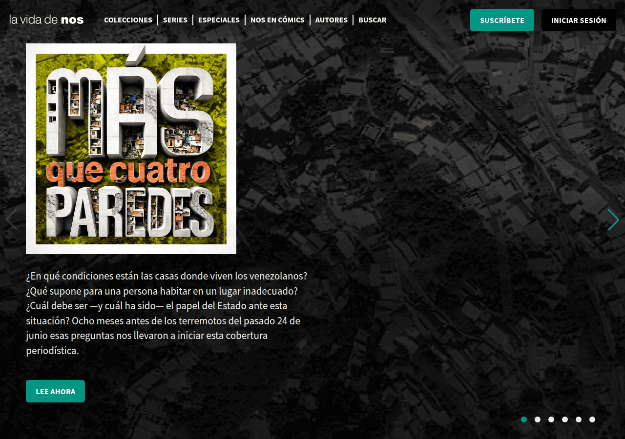 Screenshot of lavidadenos.com