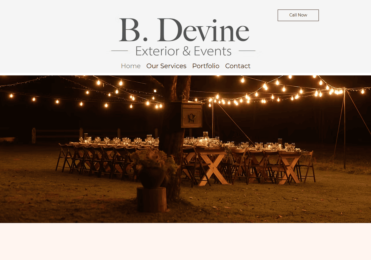 Screenshot of bdexteriorandevents.com