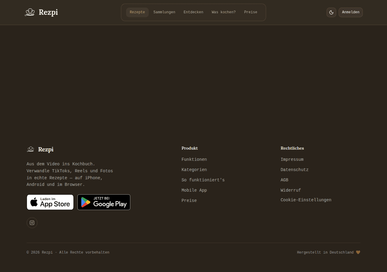 Screenshot of rezpi.app