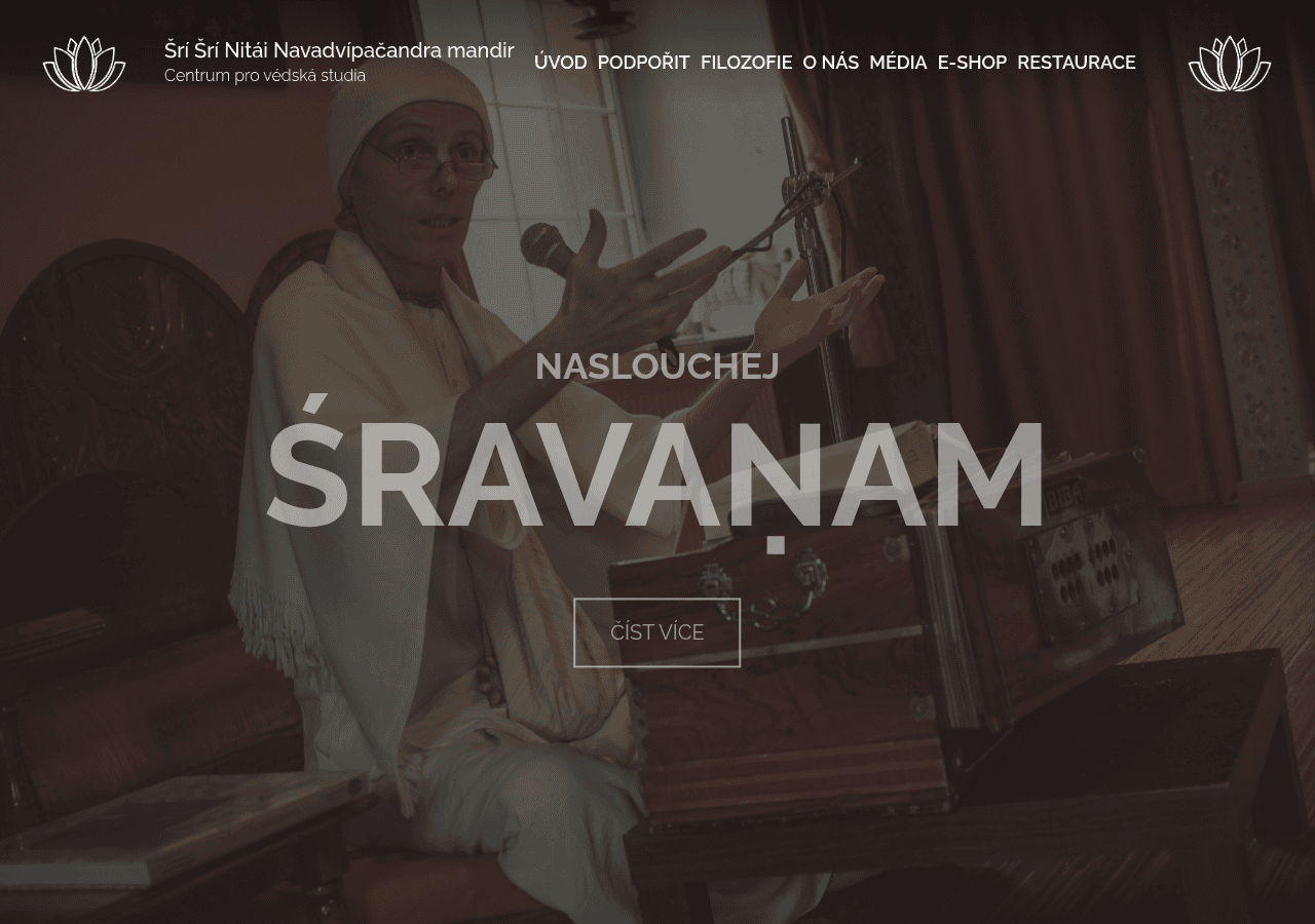 Screenshot of nitainavadvipacandra.cz