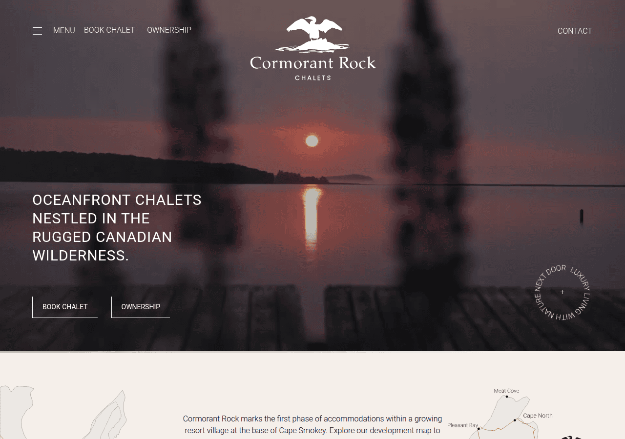 Screenshot of cormorantrock.ca