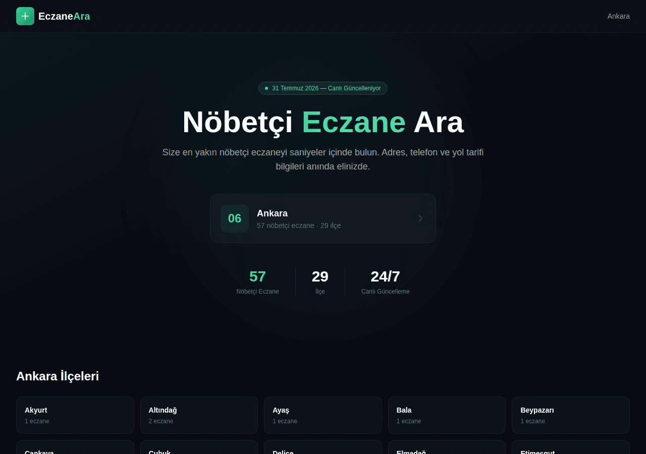 Screenshot of eczanearabul.com