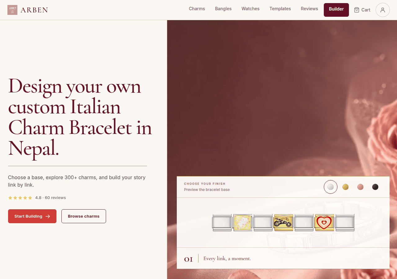 Screenshot of arben.shop