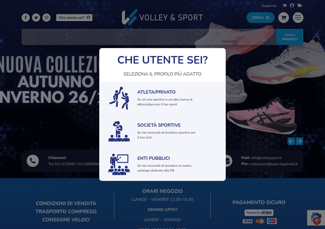 Screenshot of volleysport.it