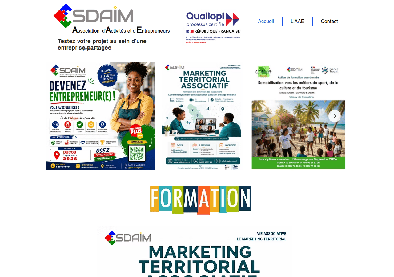 Screenshot of sdaim-coop.org