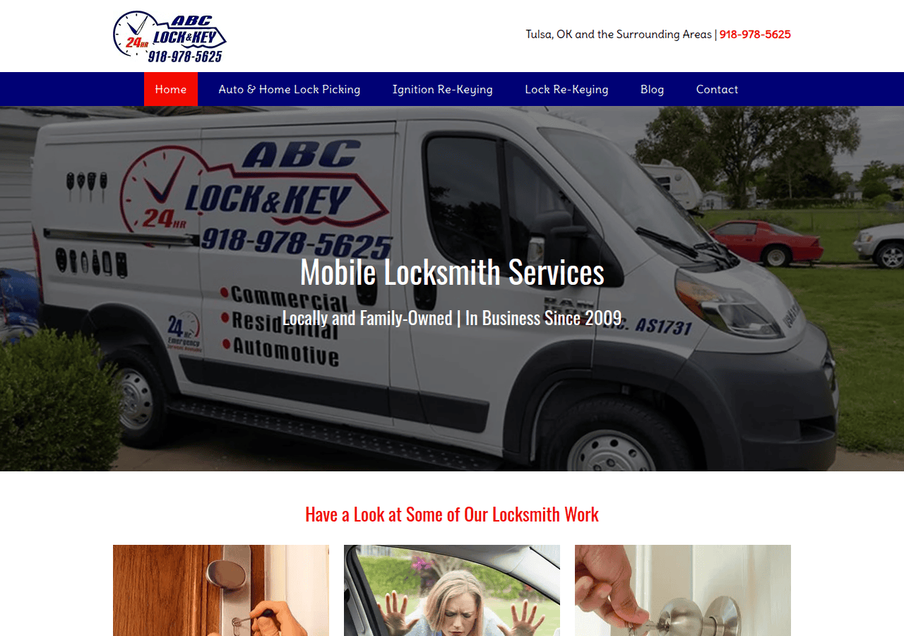 Screenshot of abclocktulsa.com