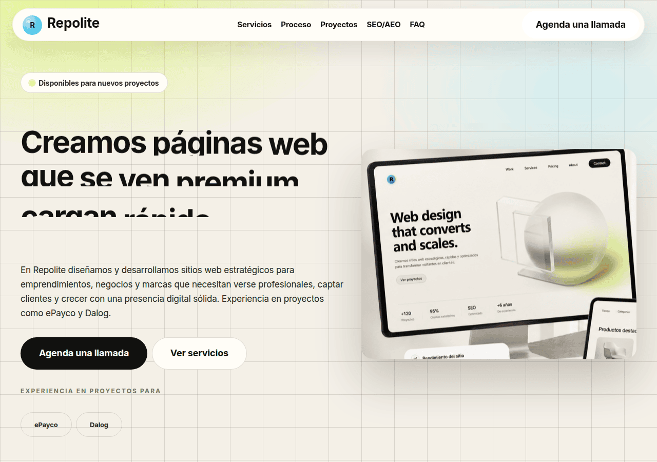 Screenshot of repolite.link