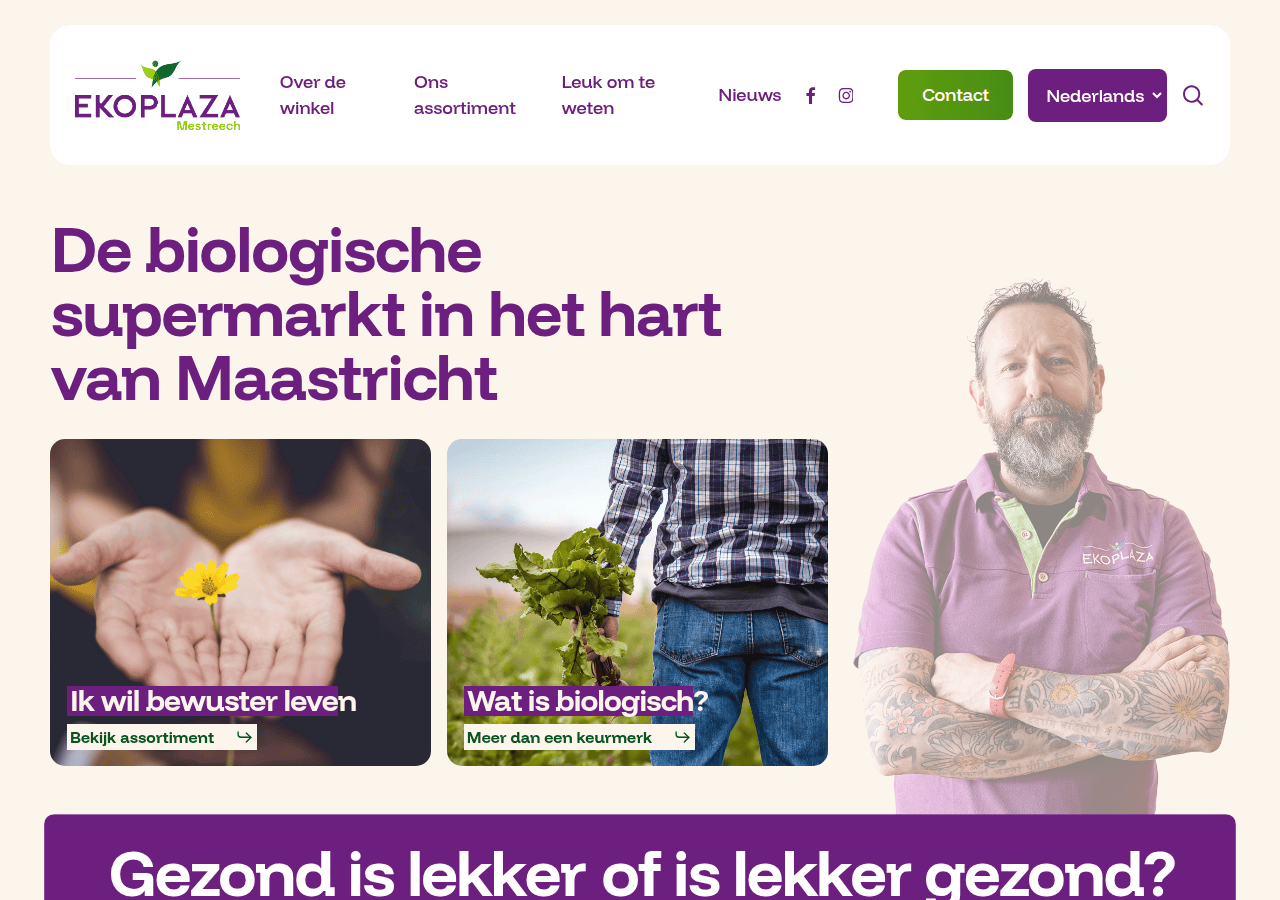 Screenshot of ekoplaza-maastricht.nl