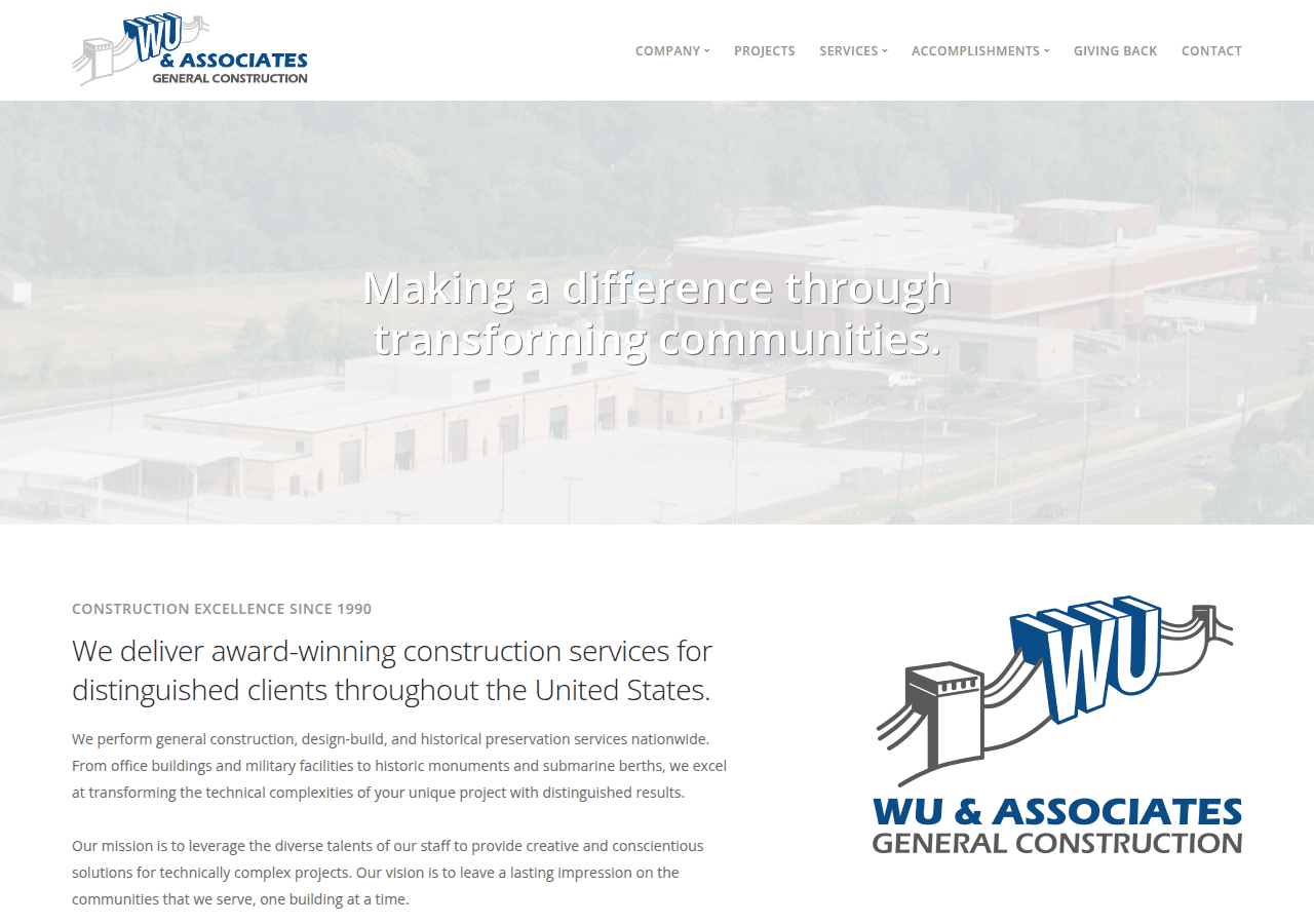 Screenshot of wuassociates.com
