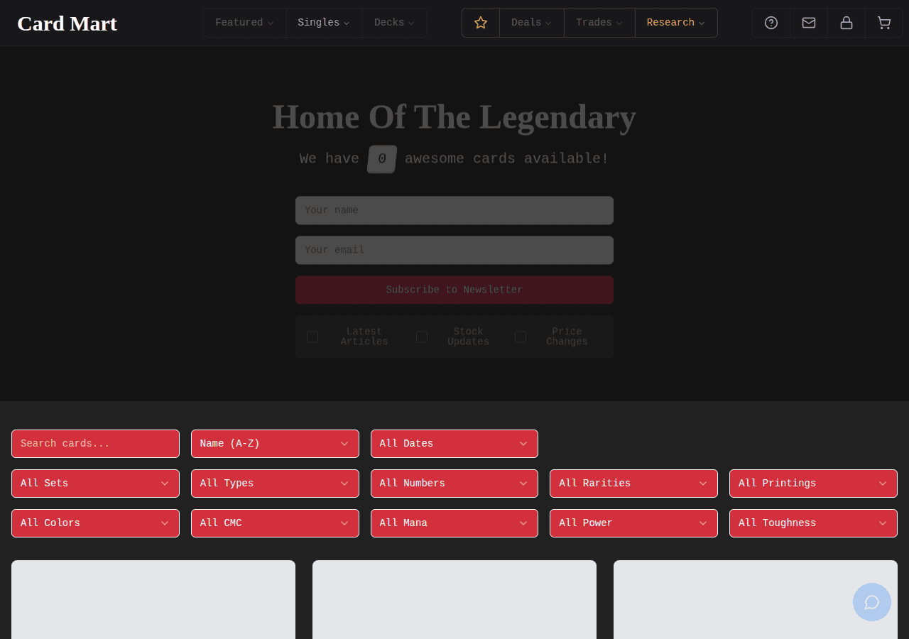 Screenshot of cardmart.com.au