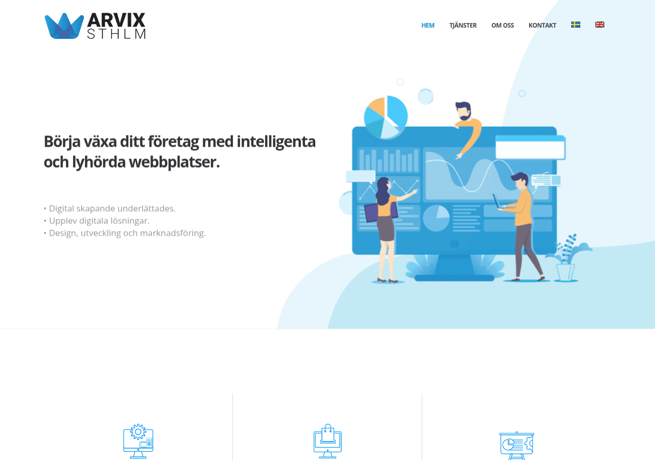 Screenshot of arvix.se