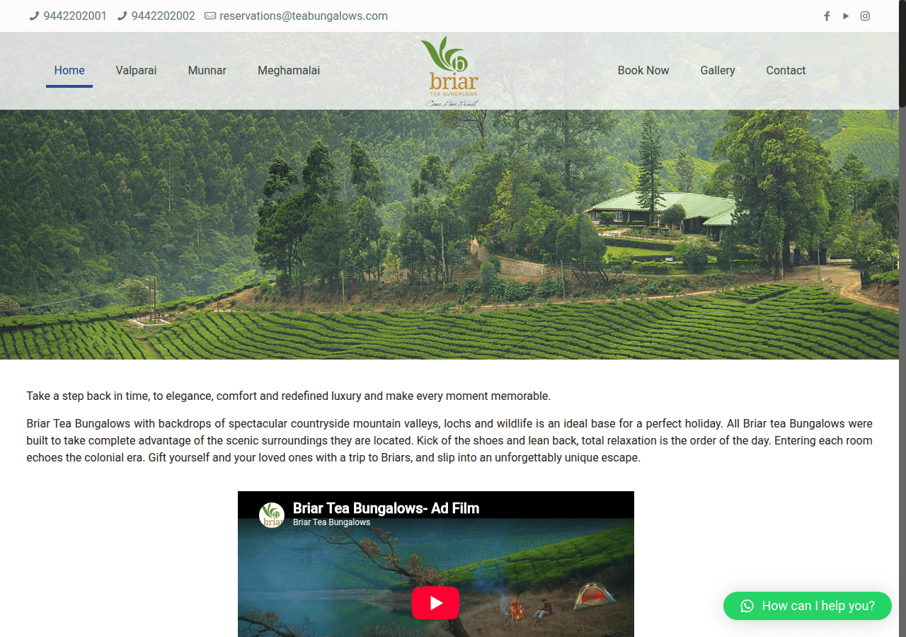 Screenshot of teabungalows.com