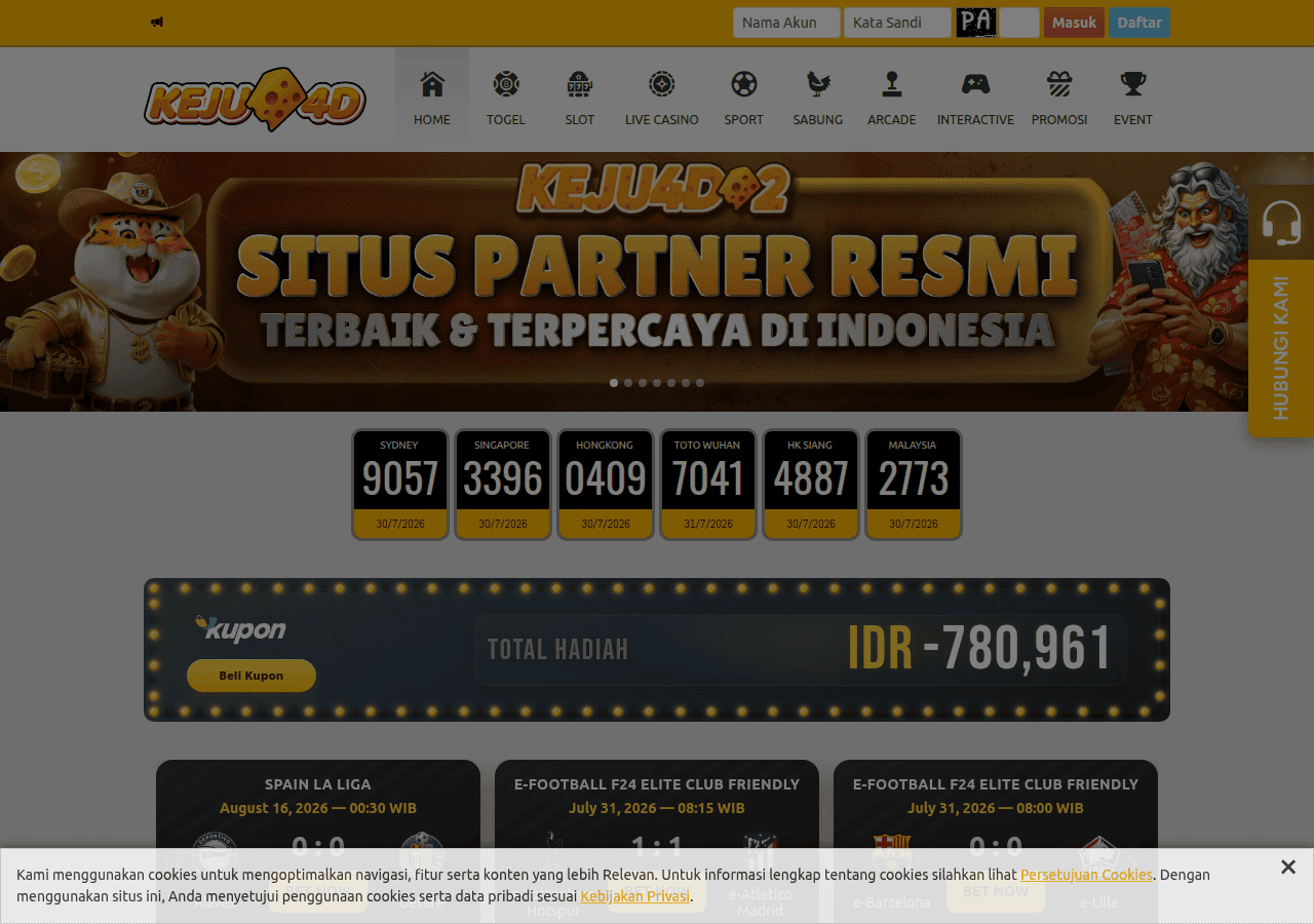Screenshot of kejusohor.mom