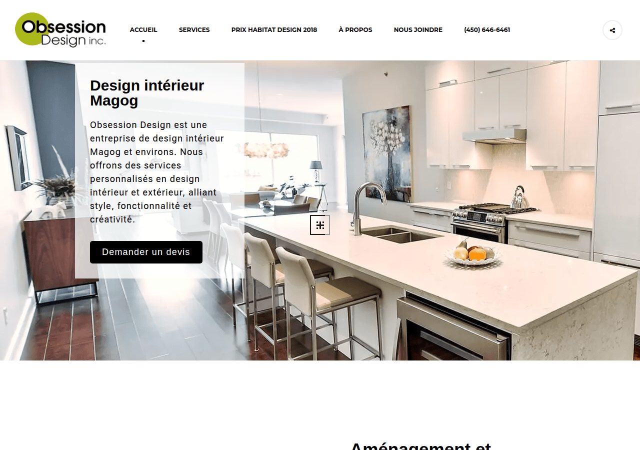 Screenshot of obsessiondesign.com