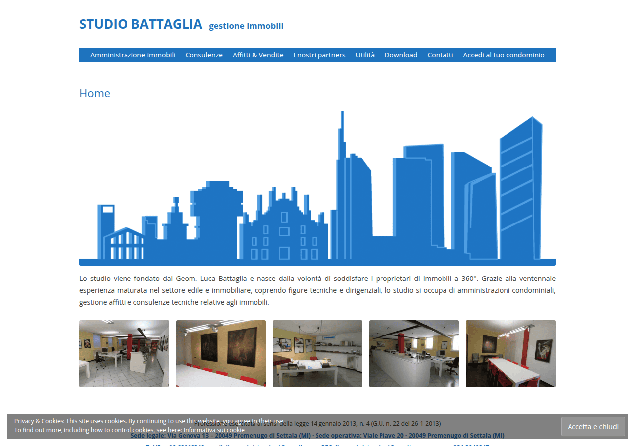 Screenshot of lbamministrazioni.it