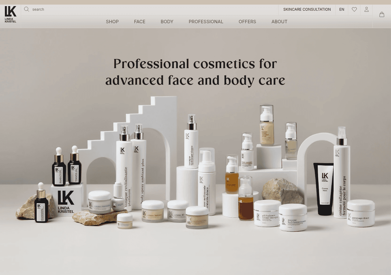 Screenshot of lindakristel.com