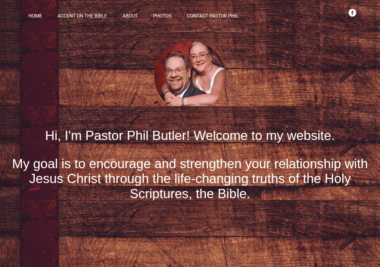 Screenshot of pastorphilbutler.com