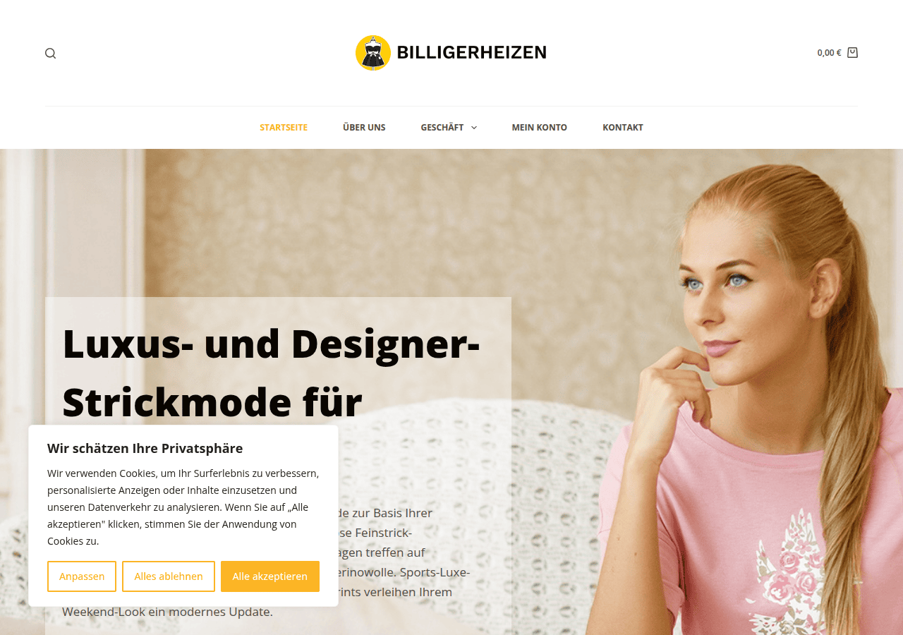 Screenshot of billigerheizen.online