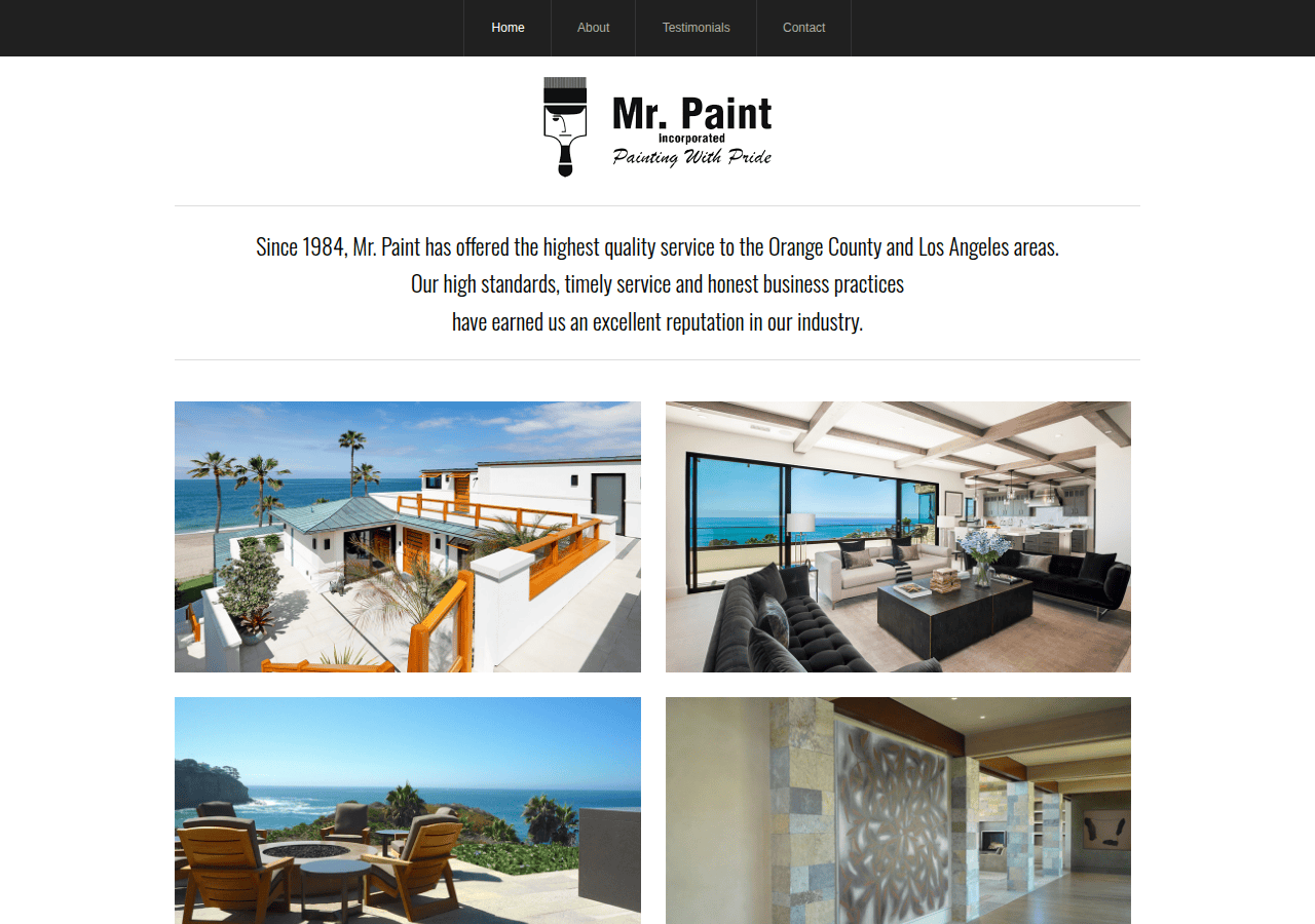 Screenshot of mrpaint.com
