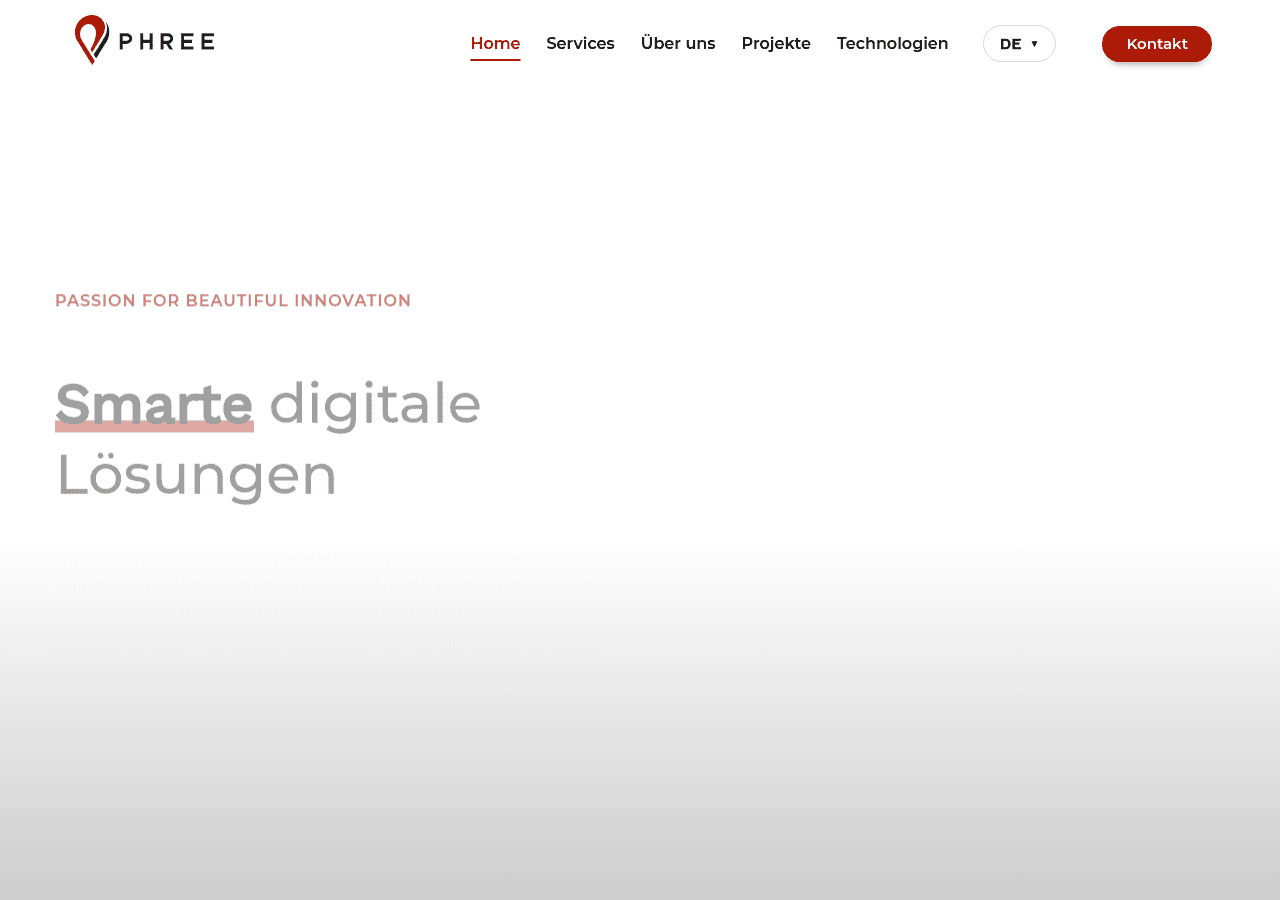 Screenshot of phree.ch