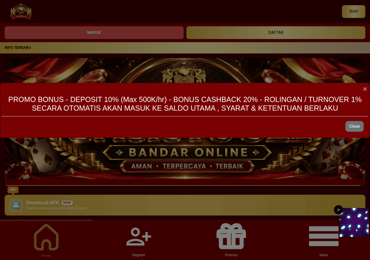 Screenshot of oasistogelxb.com