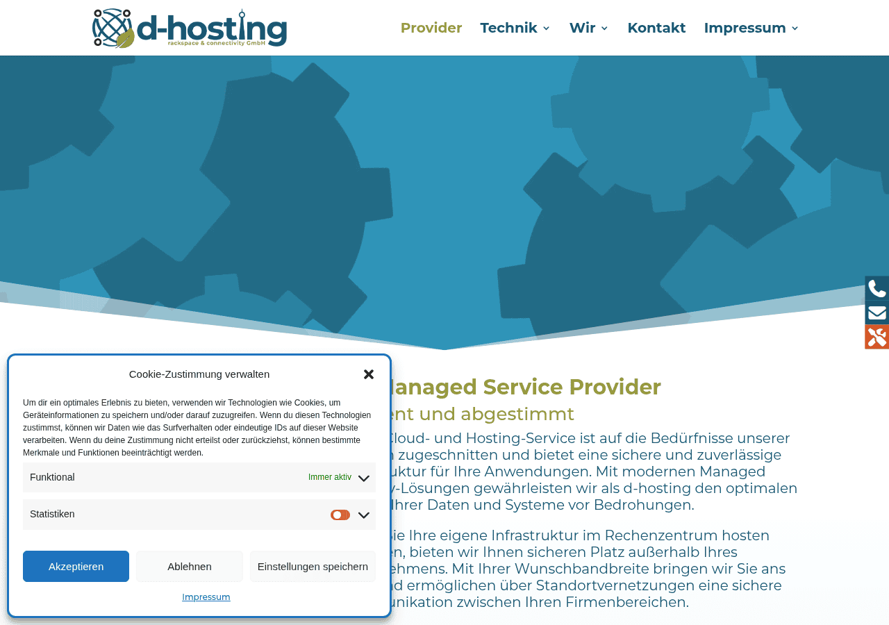 Screenshot of d-hosting.de