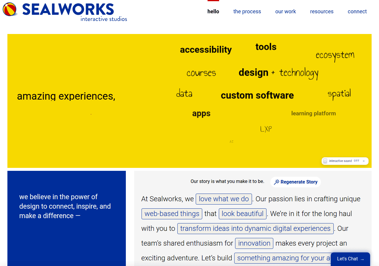 Screenshot of sealworks.com