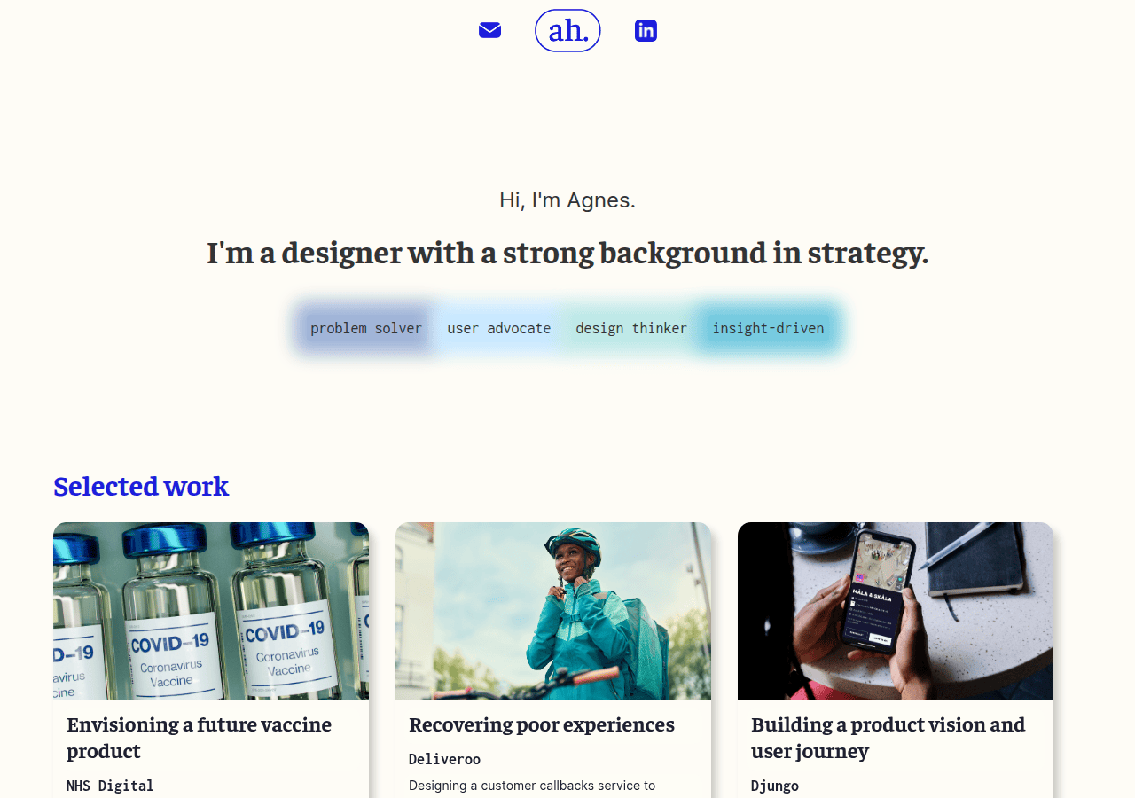 Screenshot of agneshillered.com