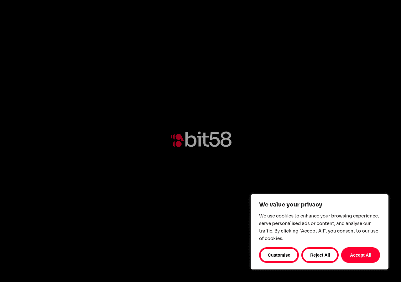 Screenshot of bit58.co.uk