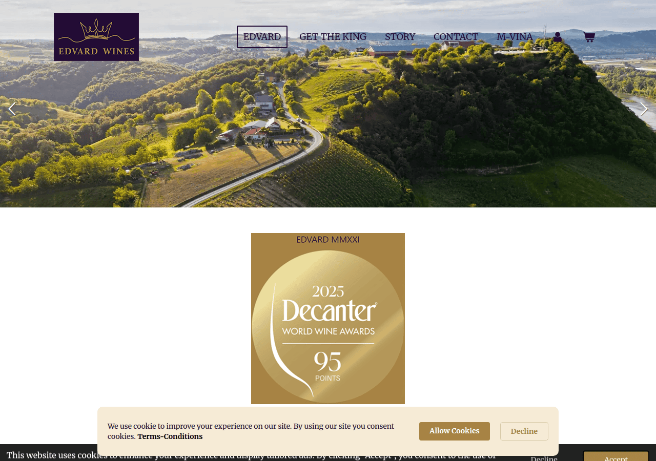 Screenshot of riesling.si