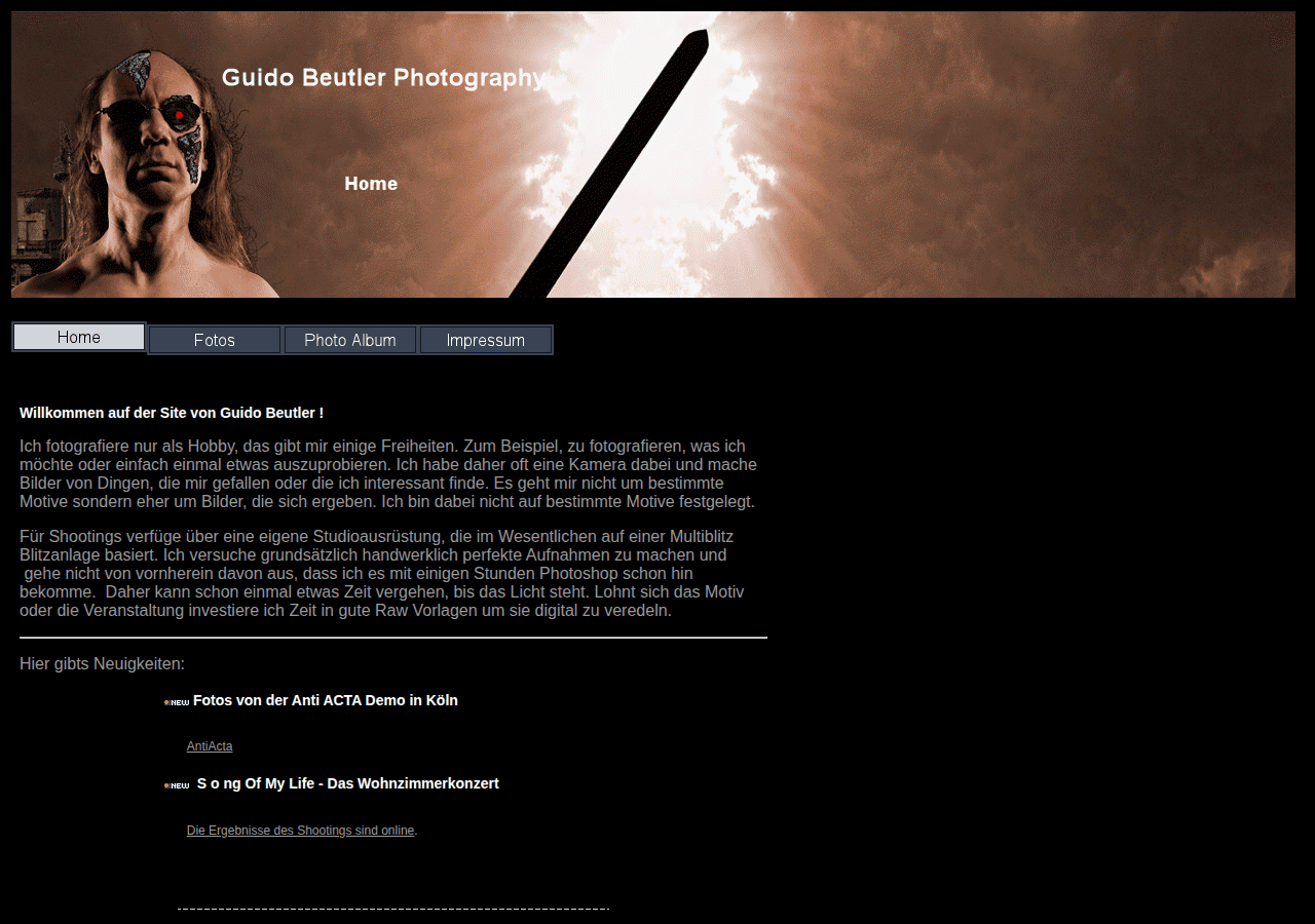 Screenshot of guido-beutler.com