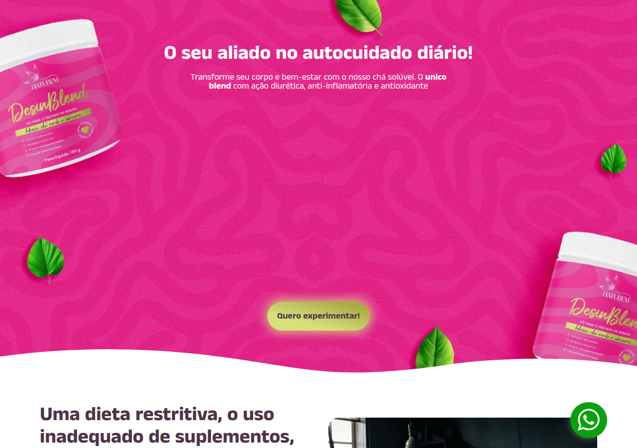 Screenshot of natubembrasil.com.br
