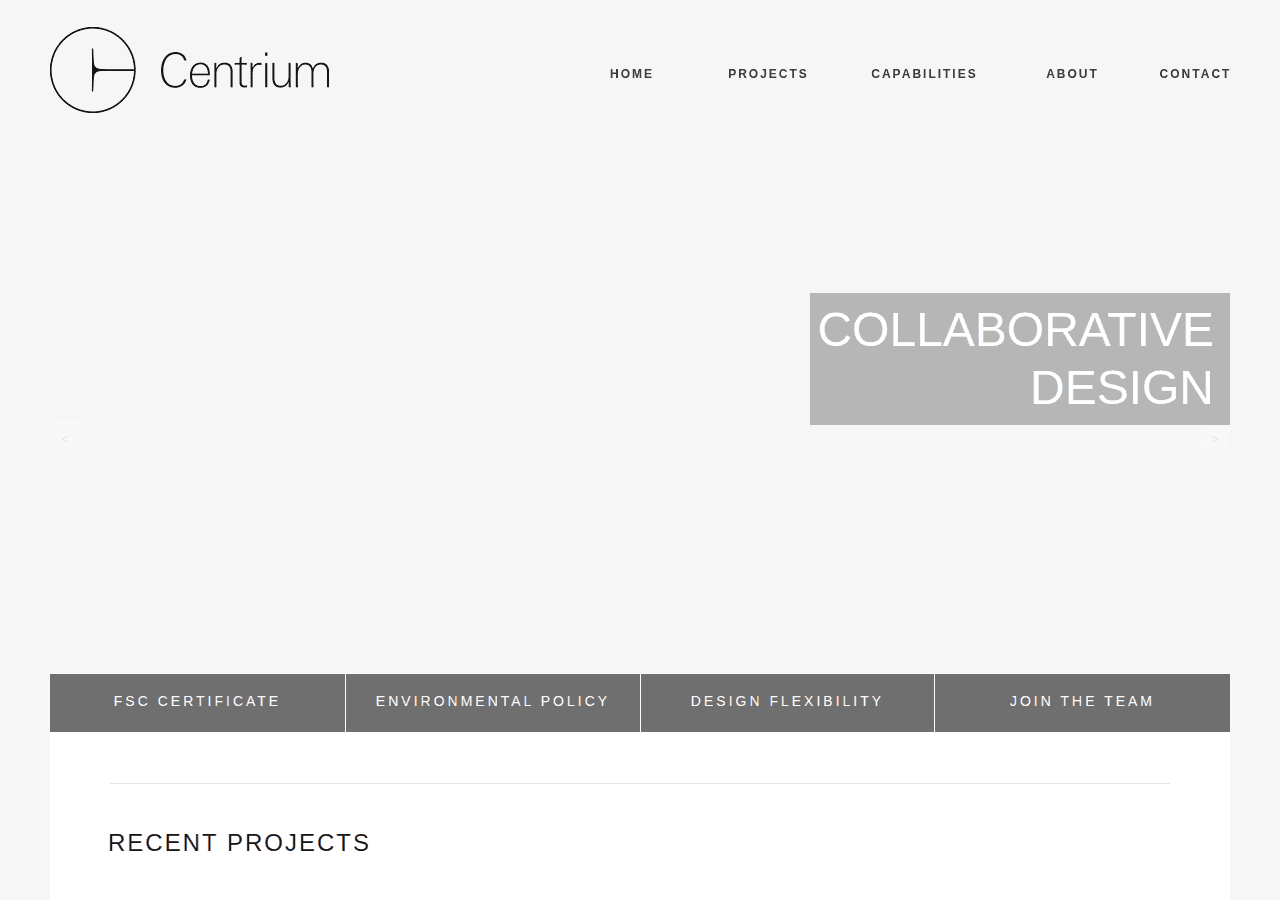 Screenshot of centrium.co.uk