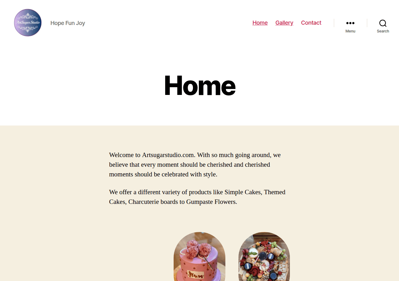 Screenshot of artsugarstudio.com