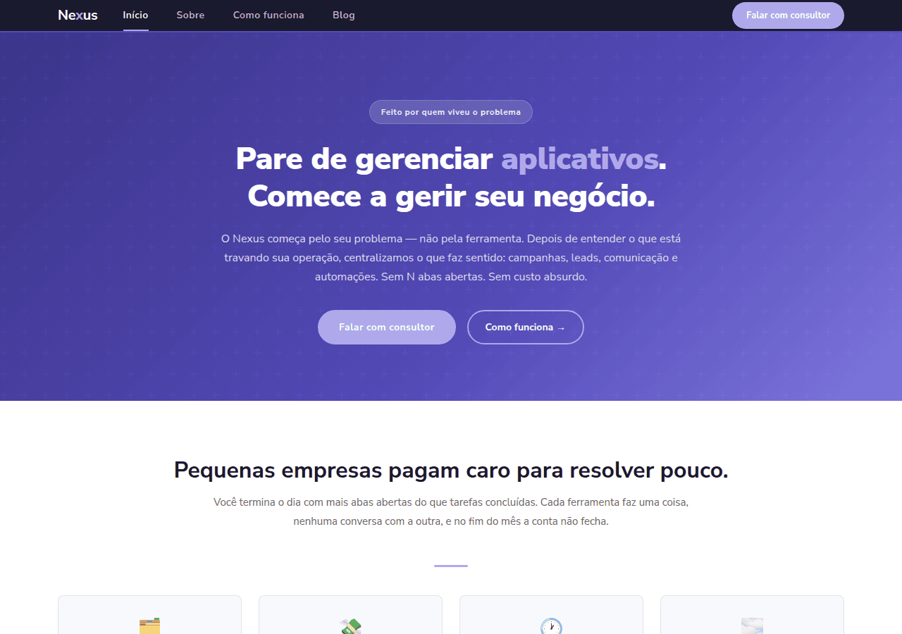 Screenshot of tsnexus.com.br