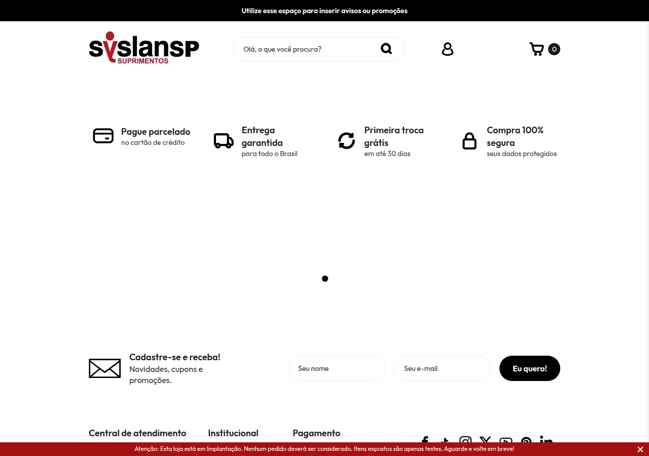 Screenshot of syslansp.com.br