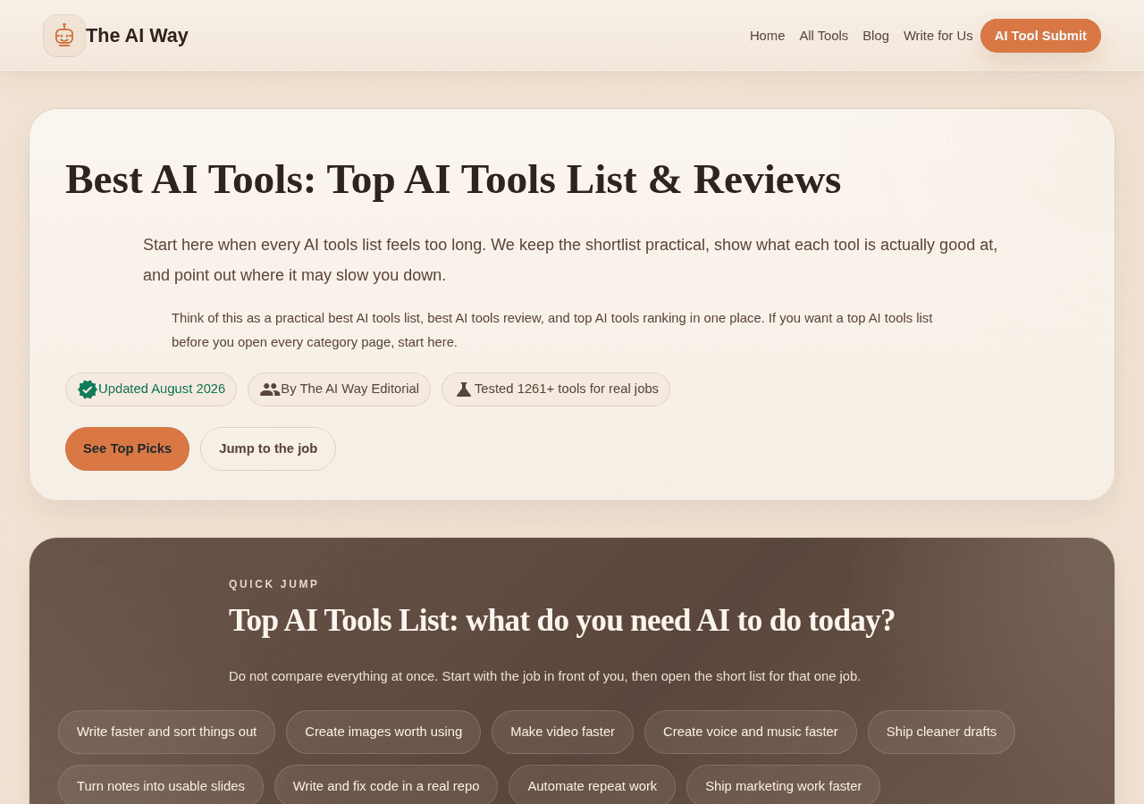 Screenshot of theaiway.net
