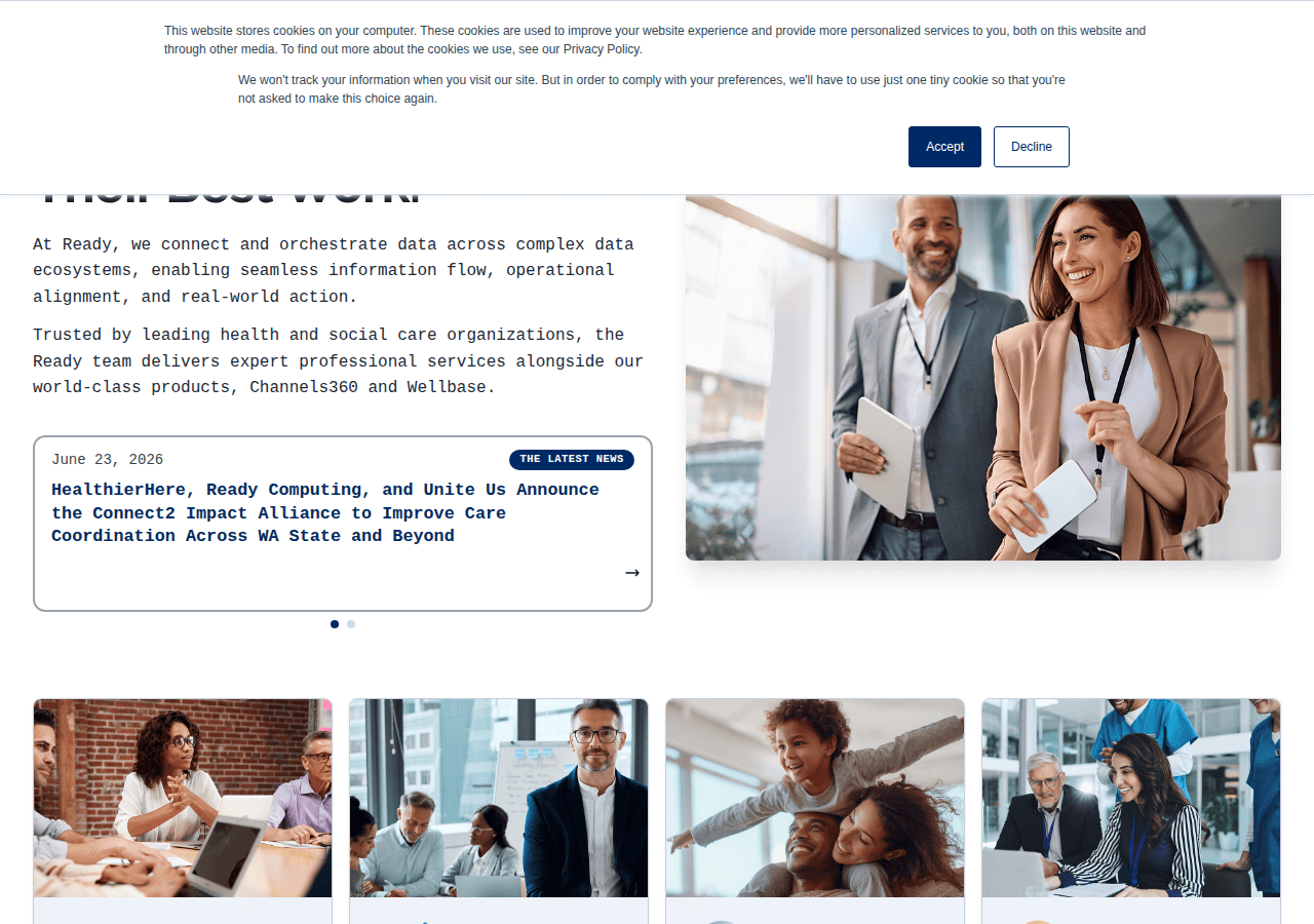 Screenshot of readycomputing.com