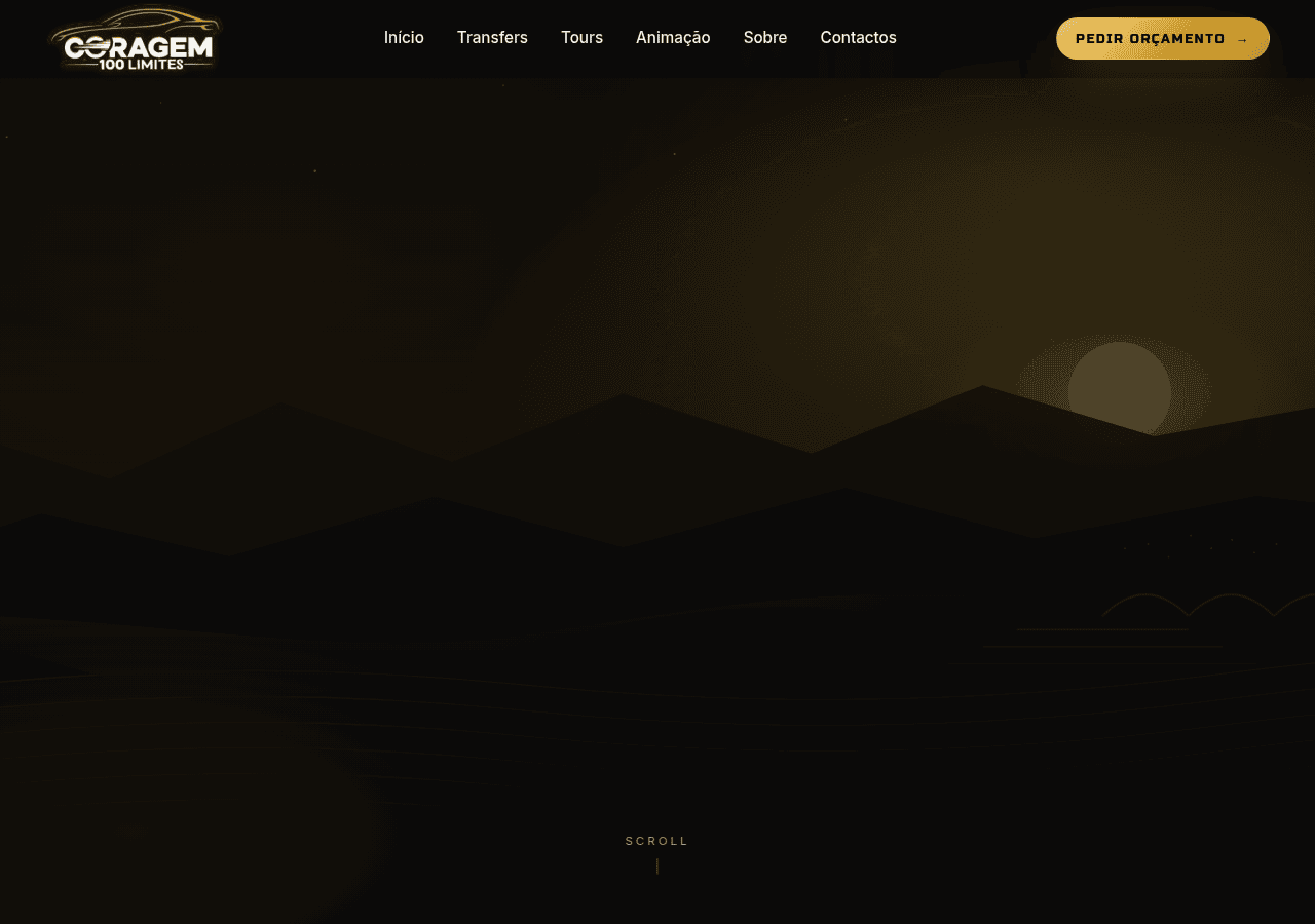 Screenshot of coragem100limites.pt