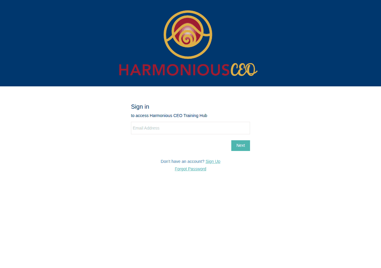 Screenshot of harmoniousceo.com