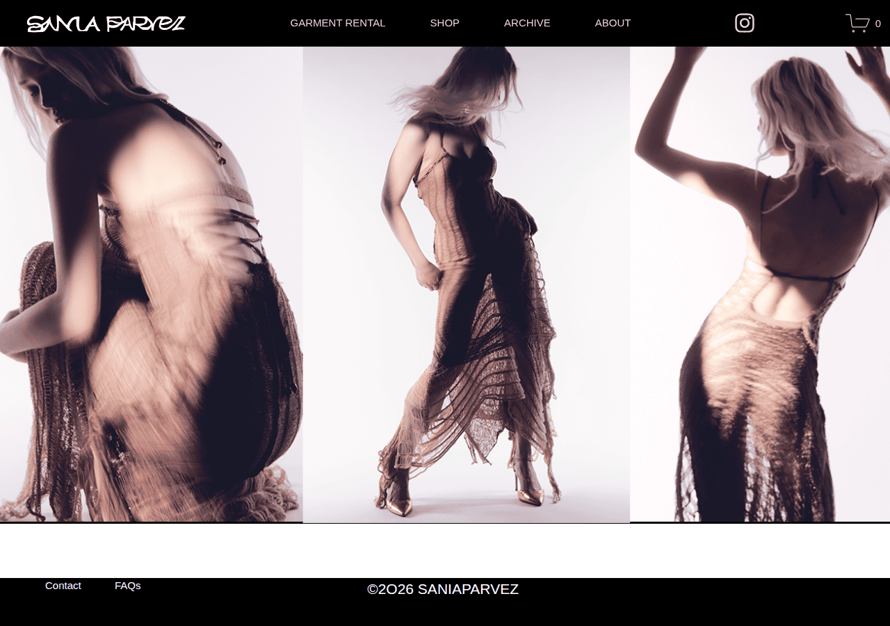 Screenshot of saniaparvez.co.uk