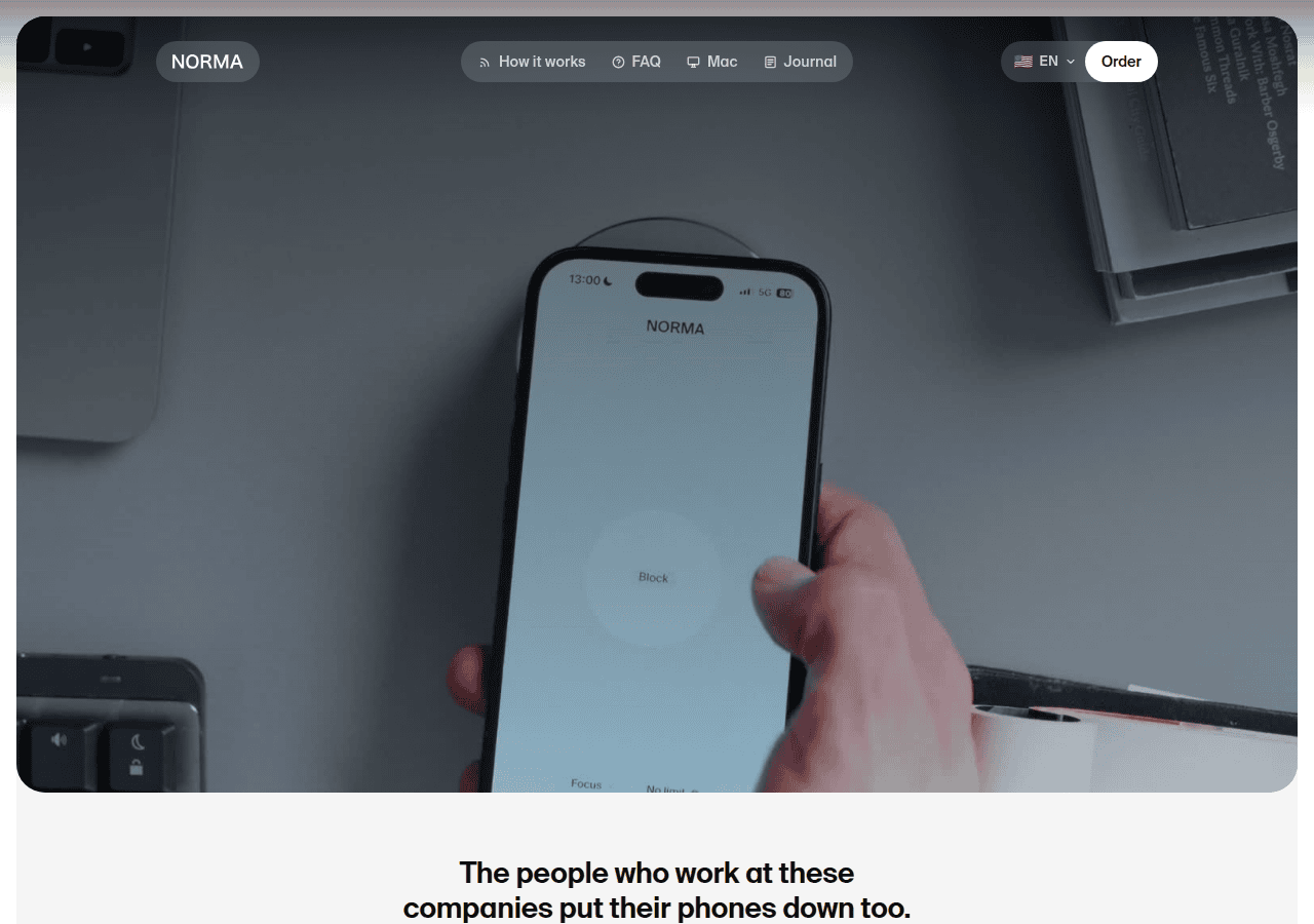 Screenshot of nor.ma