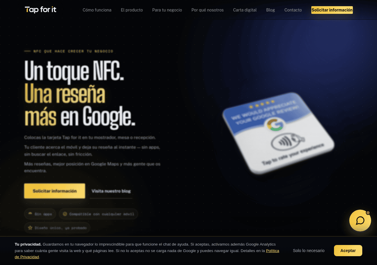 Screenshot of tapforit.es
