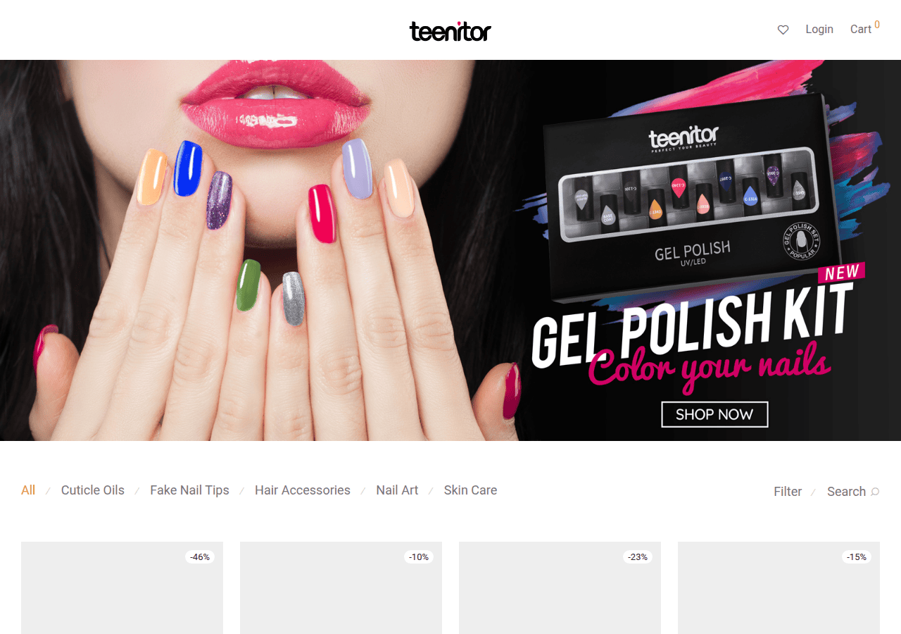 Screenshot of teenitor.com