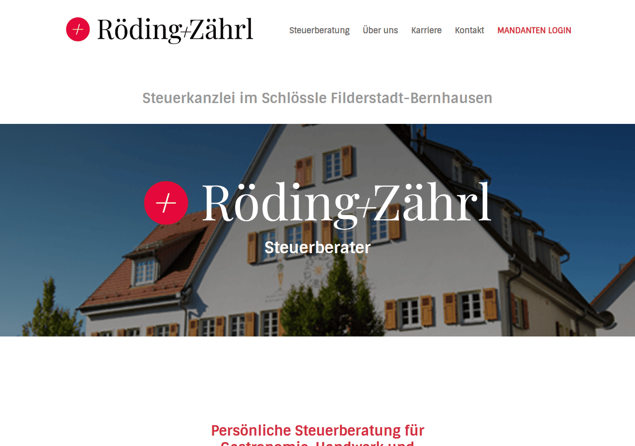 Screenshot of roeding-zaehrl-steuerberater.de