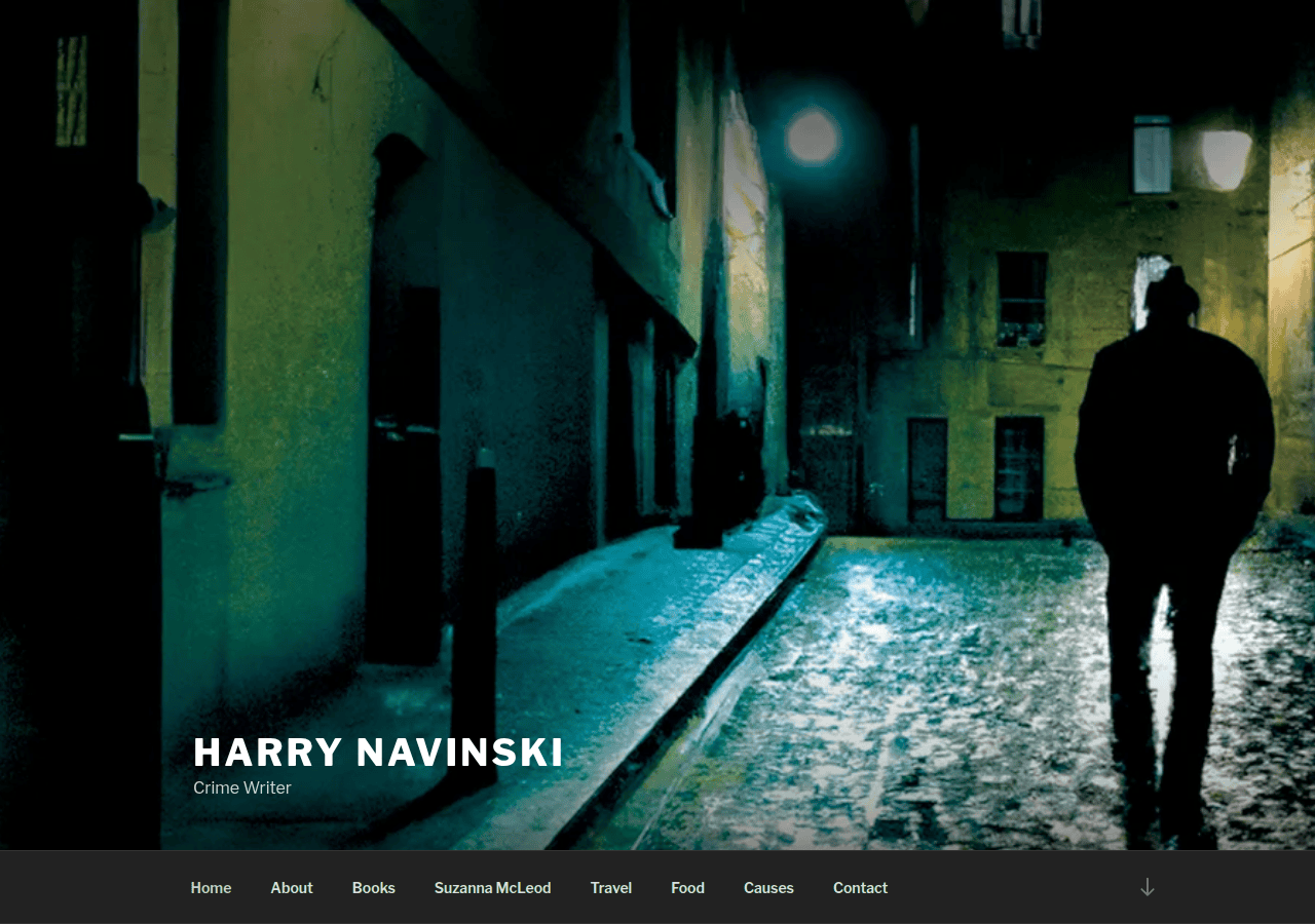 Screenshot of harrynavinski.com