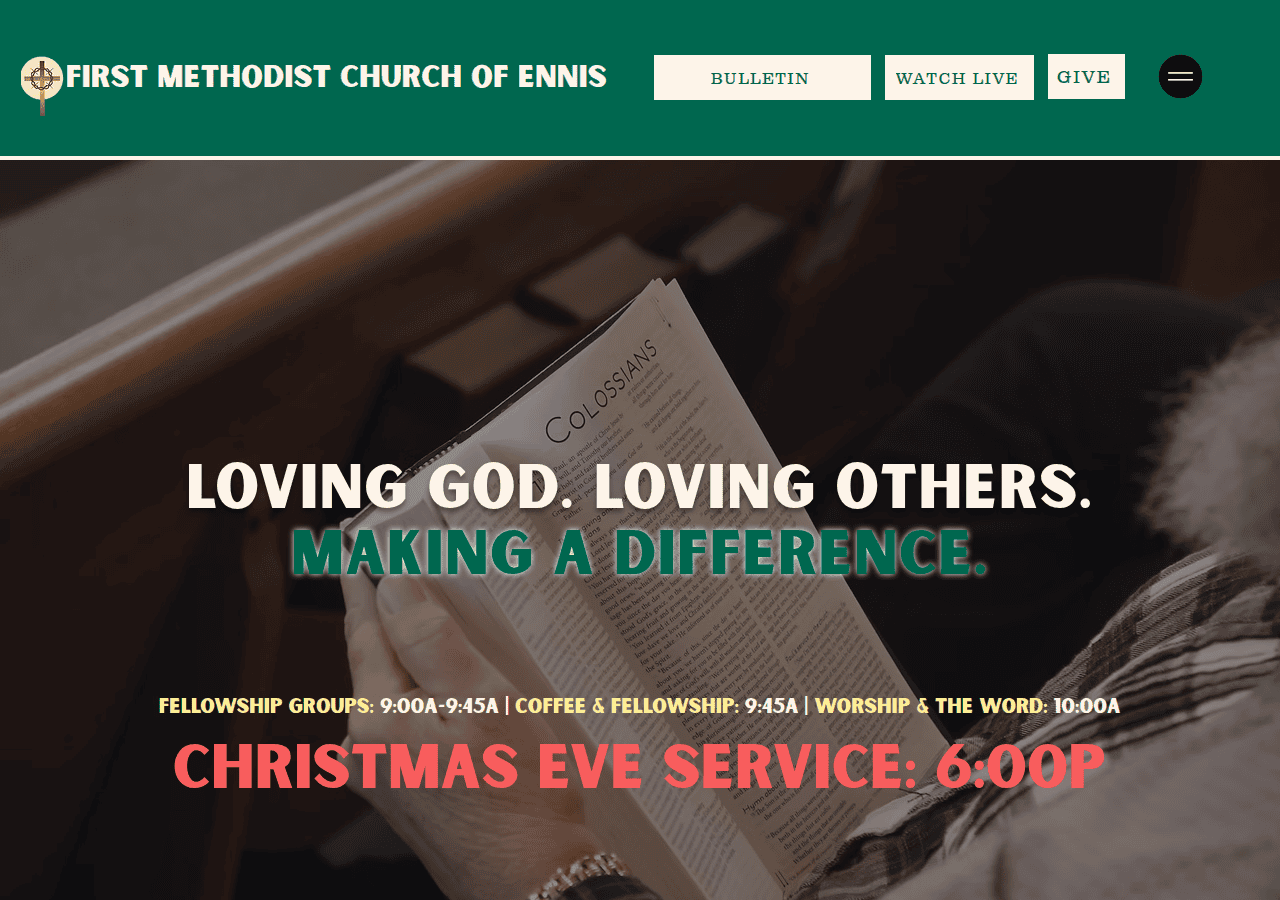 Screenshot of fumcennis.org