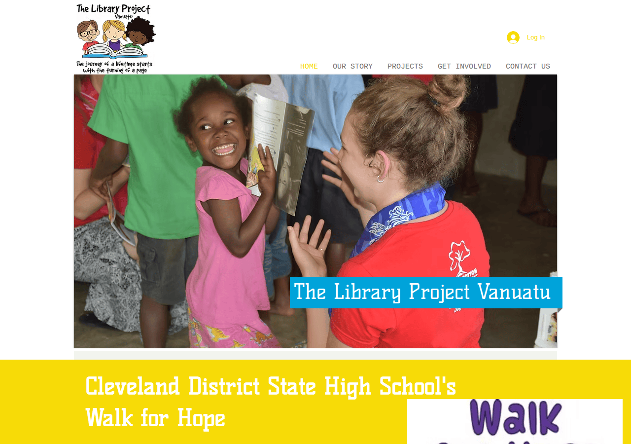 Screenshot of libraryproject.com.au