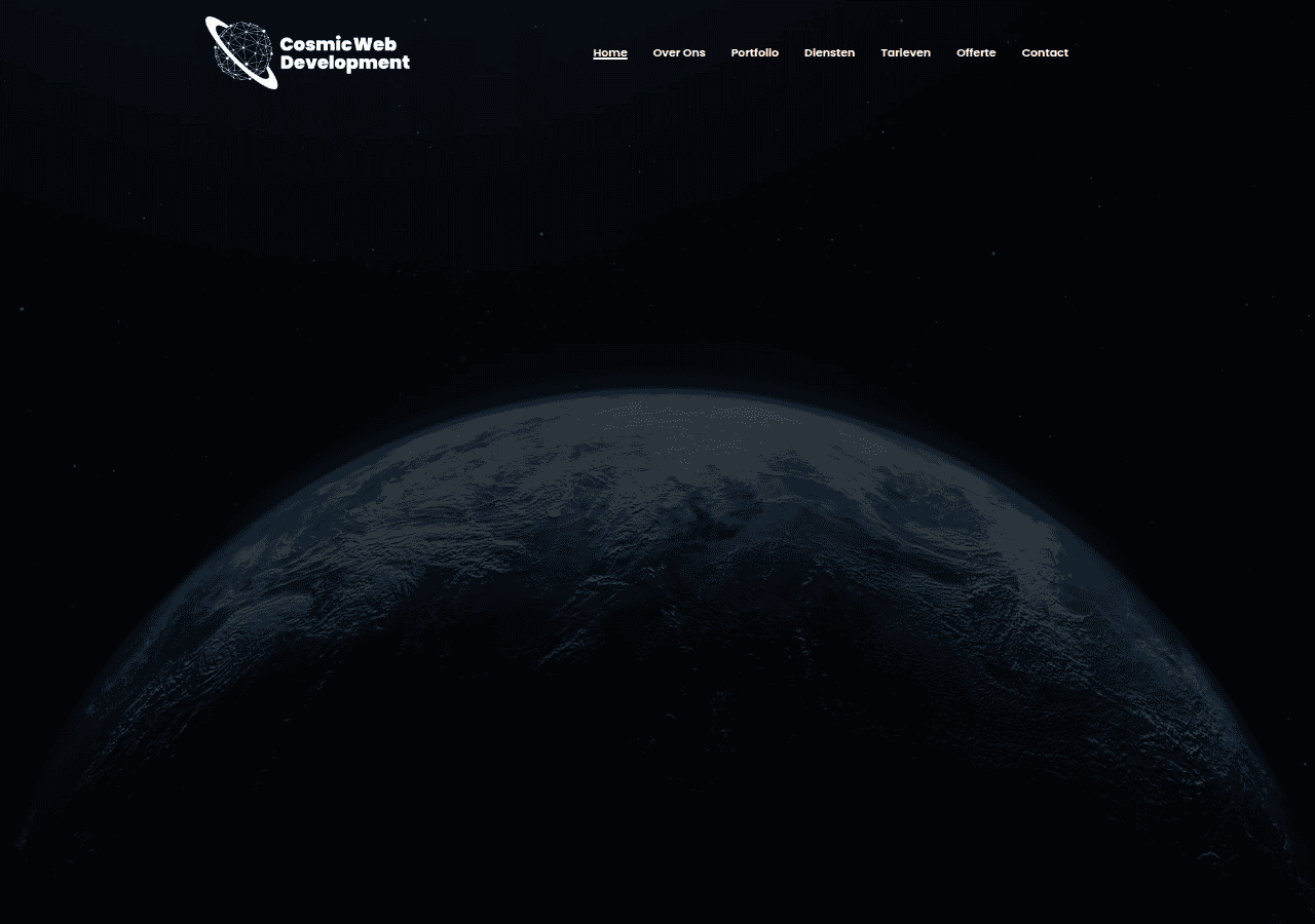 Screenshot of cosmicwebdevelopment.com